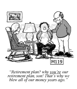 retirement planning cartoons M119
