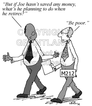retirement planning cartoons M212