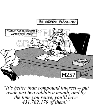 retirement planning cartoons M257